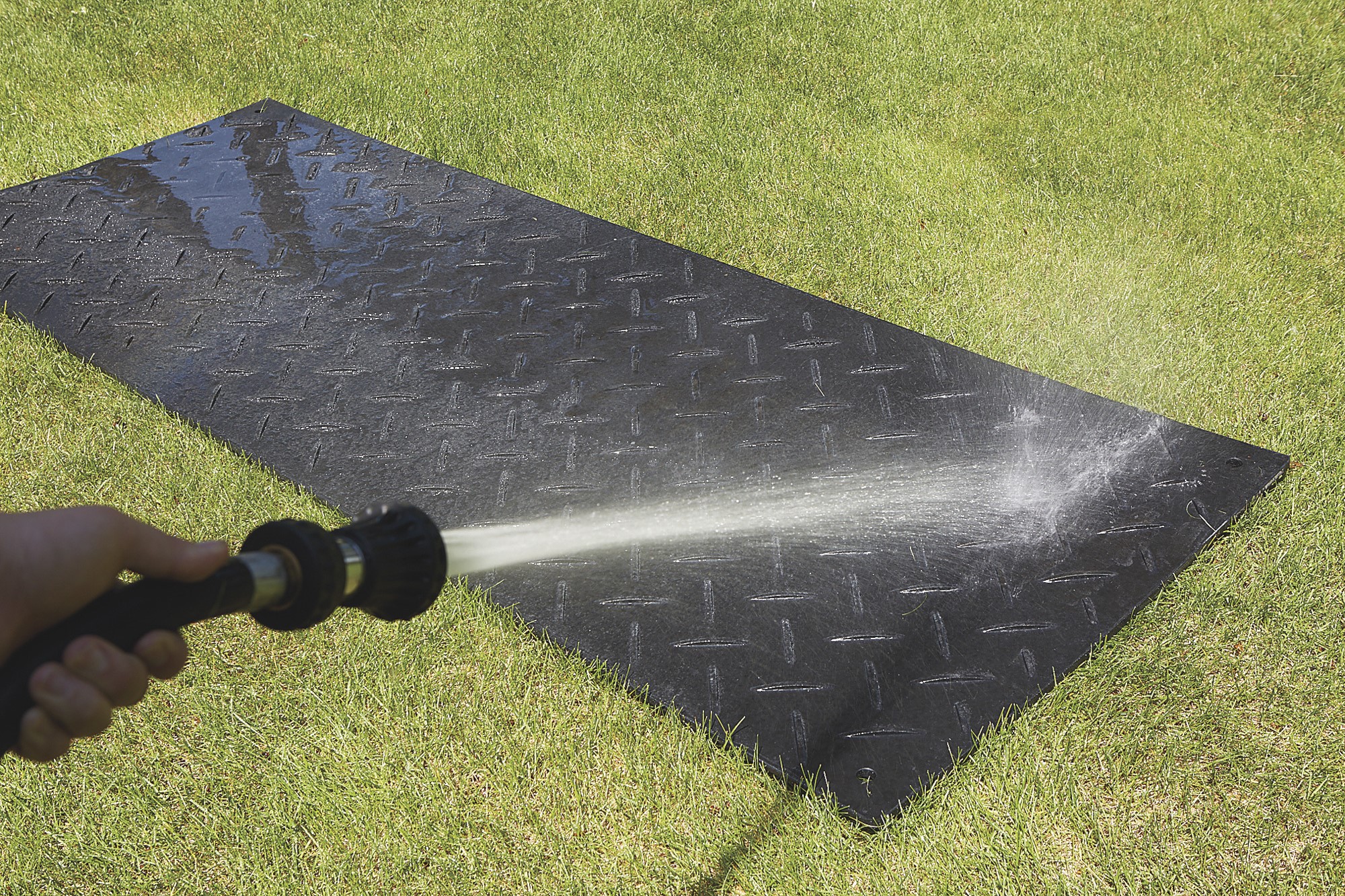 Ground Protection Mat Cleaning